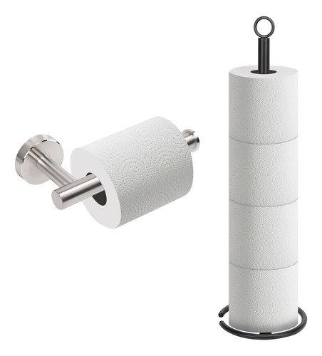 Combo De Soporte De Papel Higiénico, 1 Soporte Para Papel Hi