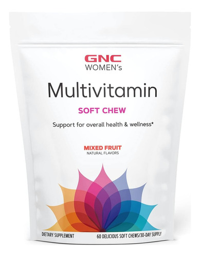 Gnc Multivitamínico Women's Masticable Fruta Mixta 