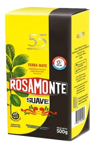 Yerba Mate Rosamonte Suave 55 Aniversario 500 Gr
