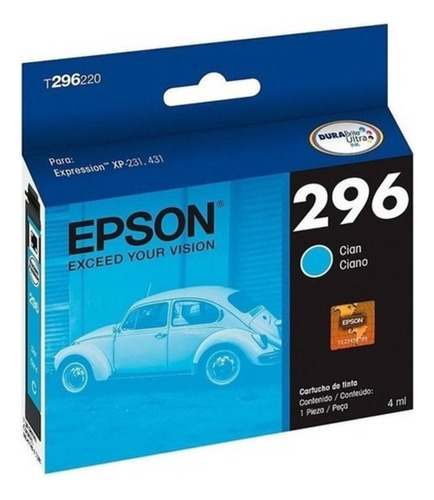 Epson T296220 Cyan Xp231/241/431/441 4ml