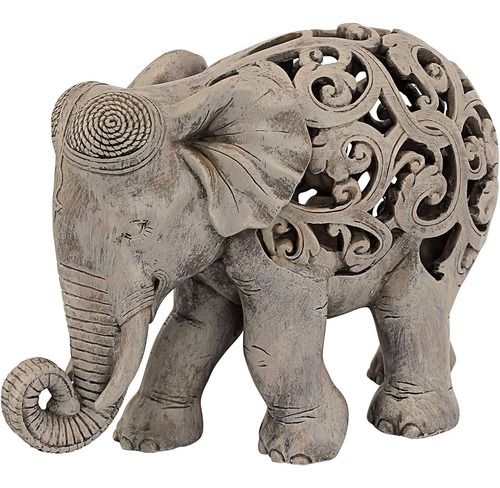 Design Toscano Anjan El Elefante Indio Decor Jali Estatua