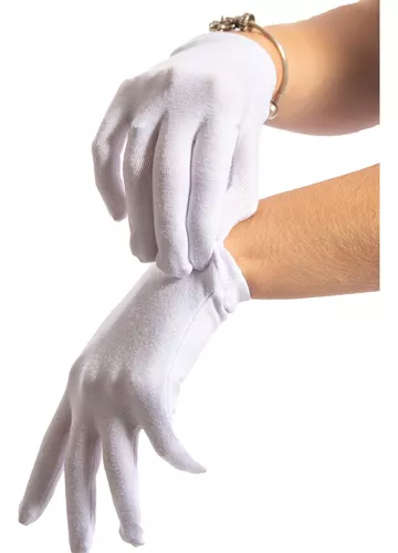 Guantes Blancos Ninos Algodon