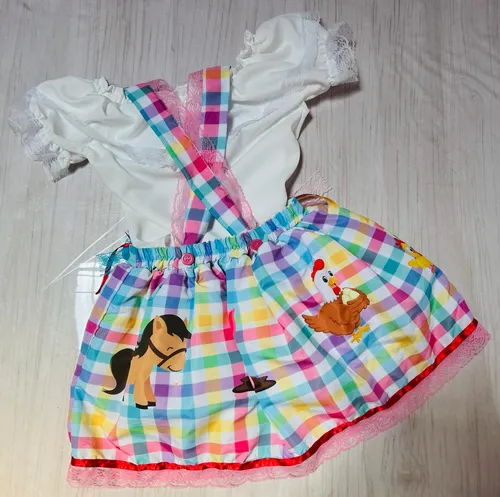 Saia e best sale blusa festa junina