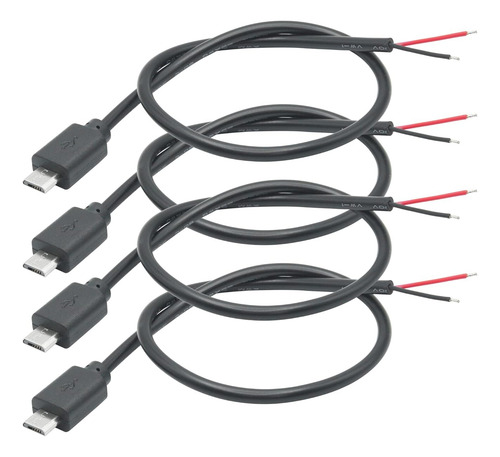 Cable Corto Micro Usb Macho De 2 Pinos, Cable Micro Usb De 1