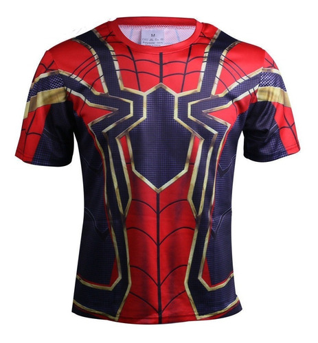 Playera Licra Spiderman Infinity War Avengers Marvel Endgame