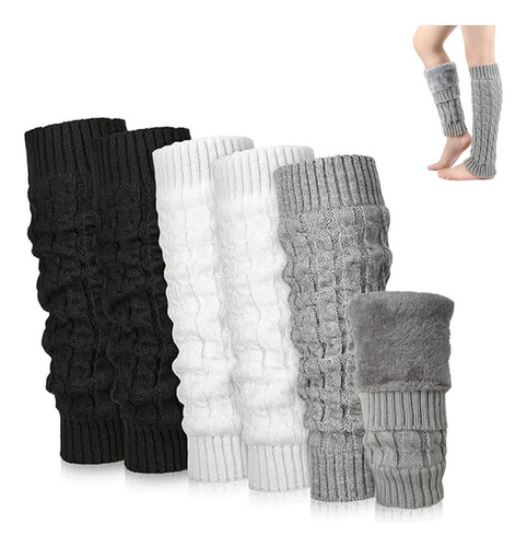 Para 3 Pares De Calentadores De Piernas De Invierno Para Y