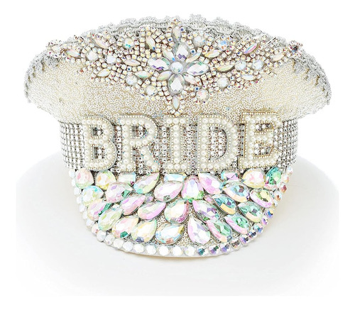 Your Perfect Day Bride Hat Silver - Novedad Sombrero De Novi