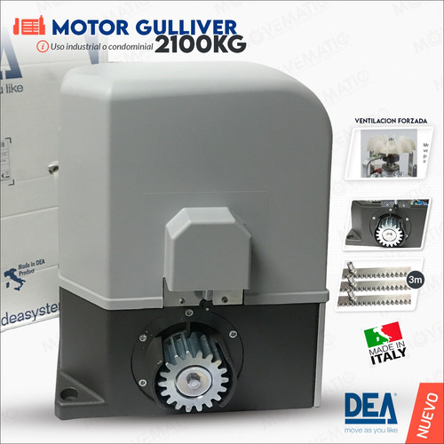 Motor Porton Electrico Dea Gulliver 2100kg /220v Alto Trafic