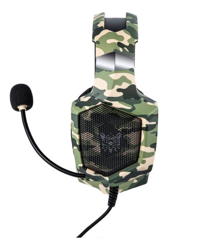 Audífonos gamer Onikuma K8 camouflage green y rgb light