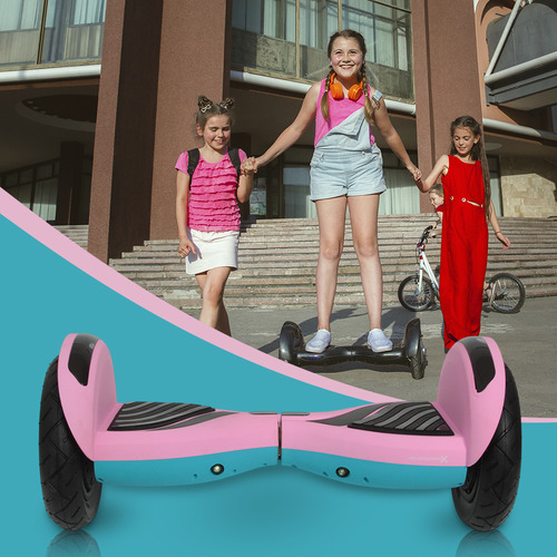 Hoverboard Skate Elétrico 10 Polegadas Hoverboardx Cor Rosa
