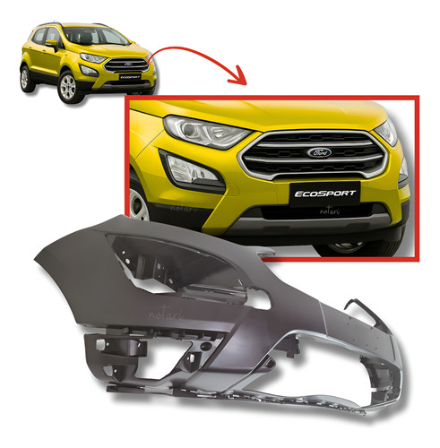 Capa Para-choque Ford Ecosport 2018 2019 2020 2021 2022