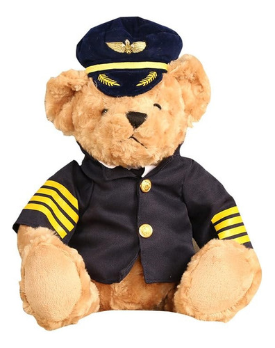 Oso De Peluche De La Felpa Del Avión De Los 25cm Y