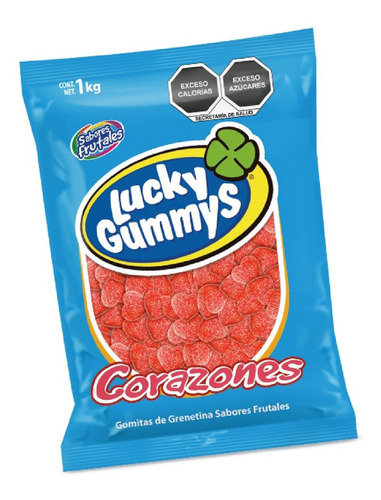 Gomitas De Corazones, Lucky Gummys, Bolsa 1kg