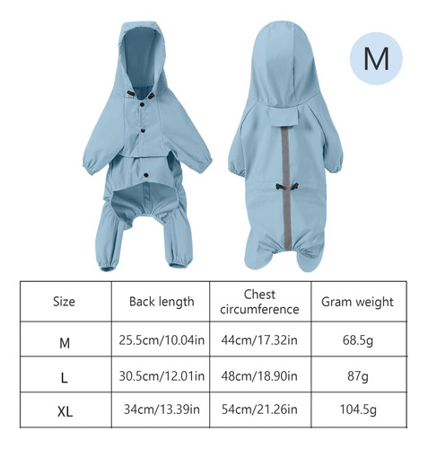 Chubasquero Para Perros, Chubasquero Impermeable Para Perros