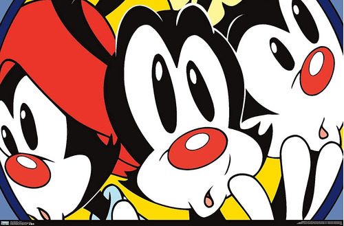 Animaniacs - Póster De Pared Con Caras, 22.375  X 34 ,...