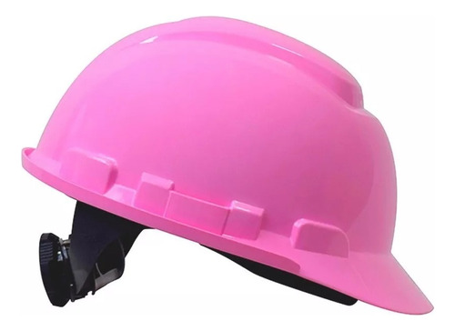 Casco De Seguridad Rosado Ingeniero Obra Construccion