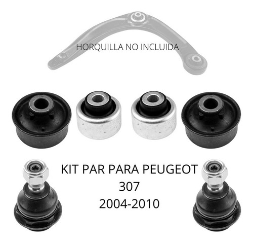 Kit Bujes Y Par Rotulas Para Peugeot 307 2004-2010