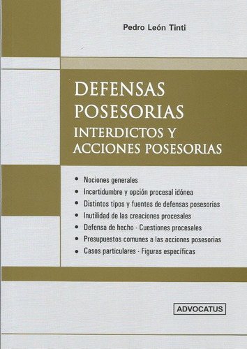 Defensas Posesorias Tinti 