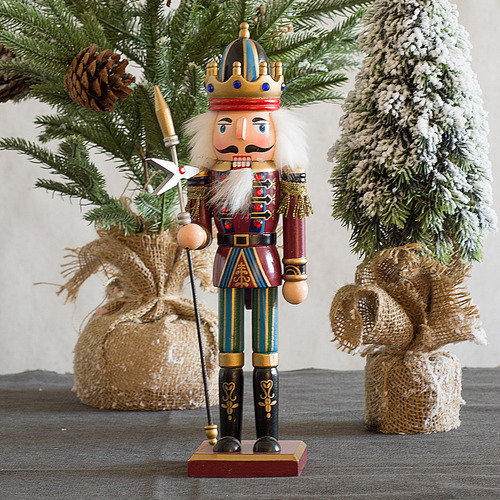 Marioneta De Soldado Cascanueces De Navidad Para Decoración