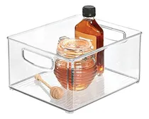 Comprar Idesign Linus Cubo De Almacenamiento De Plástico Con Asas Pa