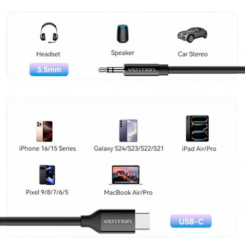 Jack 3.5mm Cable Stereo Usb-c Stereo Dac Chip Original Auto