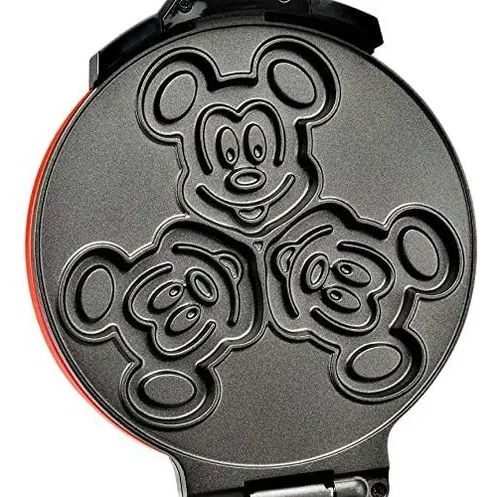 Máquina Para Hacer Gofres Disney Mickey Mouse Mic-62 Con Dob