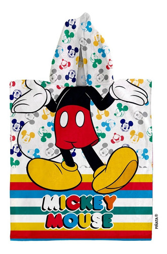 Poncho Microfibra Piñata Mickey