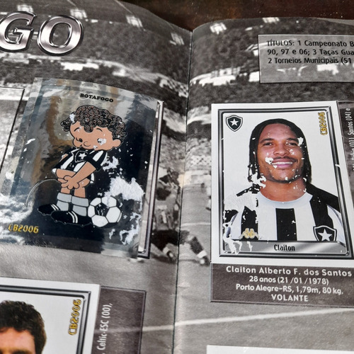 Imagem 2 de 10 de Album Campeonato Brasileiro 2006 Faltam 3 Figurinhas, Panini