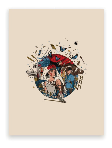 Láminas Para Cuadros- Studio Ghibli- Kiki´s Delivery Service