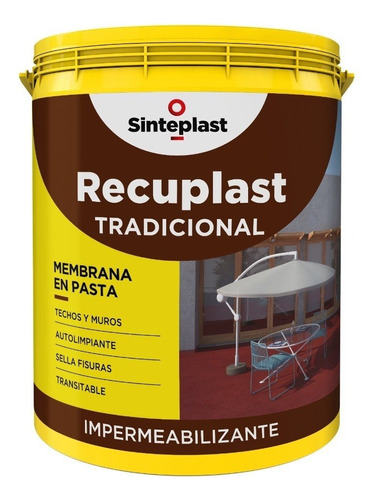 Recuplast Tradicional Membrana Pasta Imperm Techos/muros 20l
