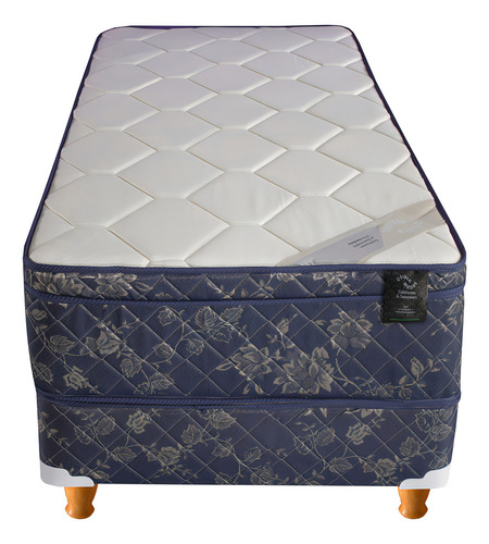 Colchon Sommier Resortes Con Pillow 190x80 + Almohadas