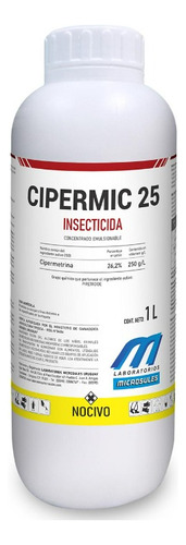 Cipermic 25 1lt Insectos (cucaracha, Mosquito, Pulga Y Mas)