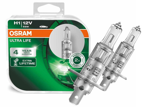 Lampada Ultra Life H1 Osram Efeito Xenon Par + Durabilidade