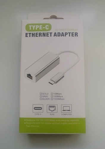 Adaptador Ethernet Con Puerto Tipo C