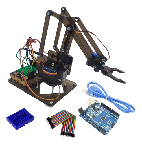 Brazo Robotico Mearm Kit Control Pc + Arduino Edicion Negro