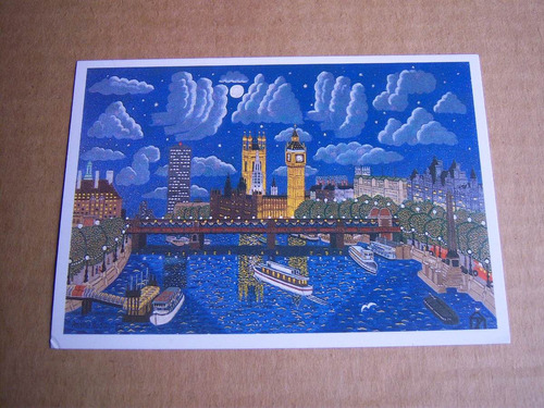 Palace Of Westminster By Night . Andrew Murray . Post Card