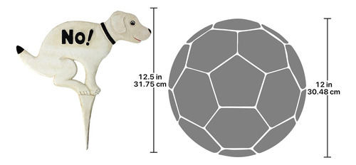 Design Toscano Letrero Para Césped Con Diseño De Perro Sin P