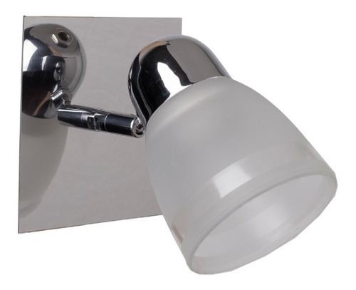 Imagen 6 de 9 de Aplique Spot 2 Luces Movil Acero Inoxidable Apto Led