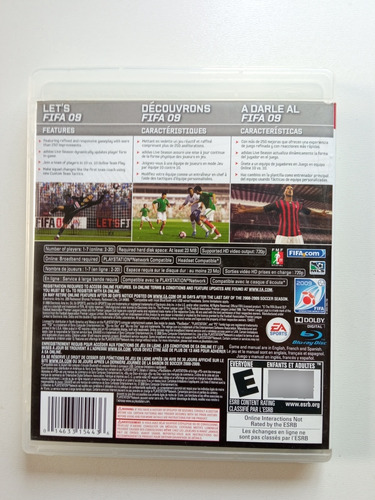 Jogo Fifa 09 Ps3 Playstation 3 Original Físico Usado (Usado)
