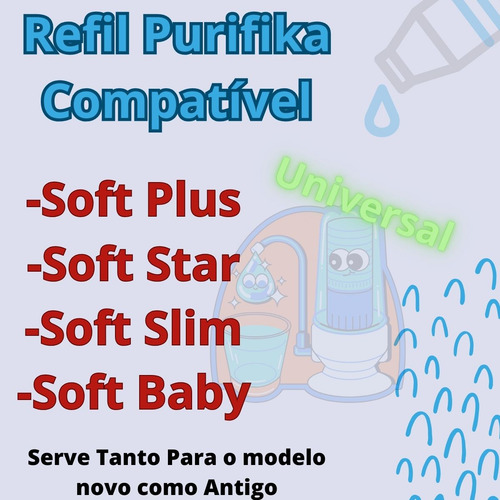 Refil Vela Policarbon Compatível Filtro Soft Todos Modelos