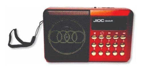 Radio Digital A Bateria  Jioc Compacta  Fm / Usb