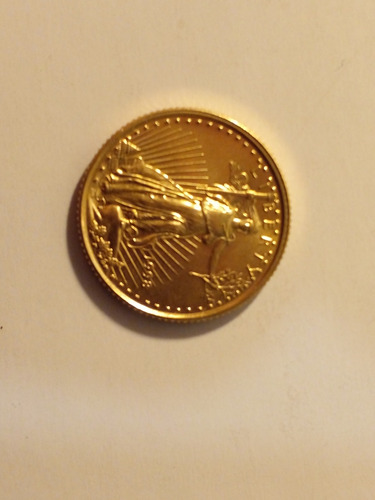 Moneda De 5 Dólares Americano De Oro De 1998