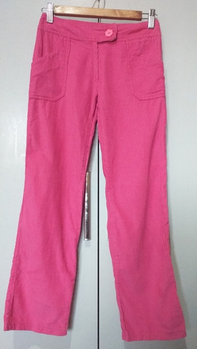 Pantalón De Niña Rosado De Pana Talle 12, Cataleya 