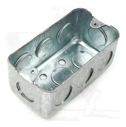 comprar Cajetin Metalico Rectangular 4x2 Precio Por 2 Unidades