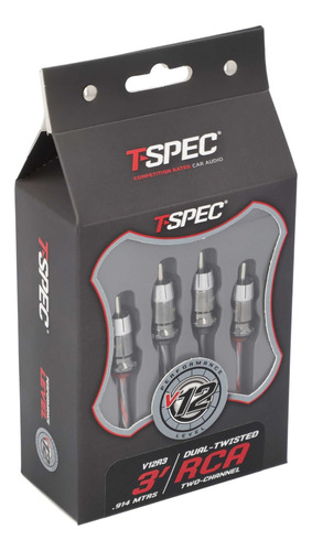 Cable Audio Rca A Rca T-spec V12r3 91cm 2 Canales Ofc Cobre