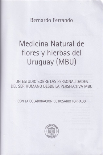 Medicina Natural De Flores Y Hierbas Del Uruguay