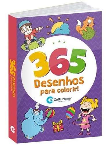 Livro Para Colorir Infantil 365 Desenhos Menino E Menina