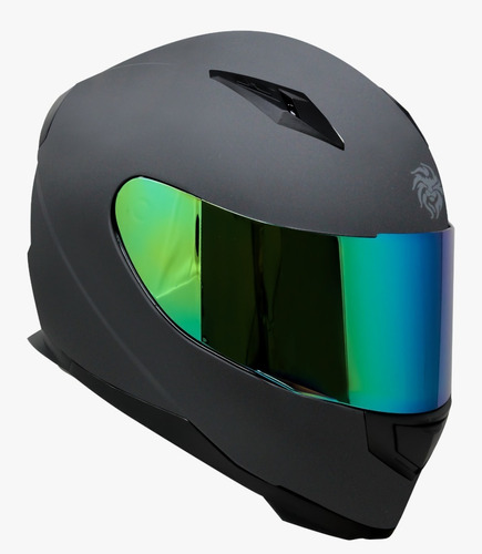 Casco Para Moto Kov Novak Negro Mate Mica Iridium Deportivo Tamaño del casco S (55-56 cm)