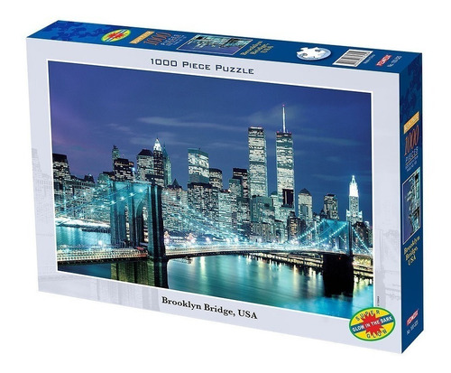 Puzzle Tomax Jigsaw Puente Brooklyn Iluminado X 1000 Piezas