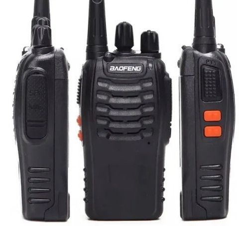 Radio Boquitoqui Walkie Talkie Bf-777s Pack (2)! Color Negro